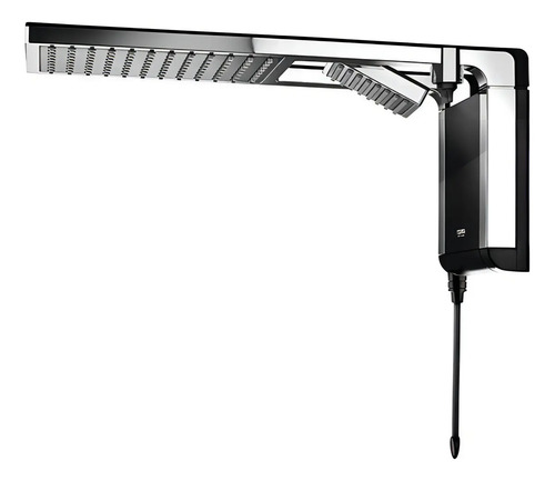 Ducha Elétrica Lorenzetti Acqua Duo Ultra Black Cromado 7800W 220V