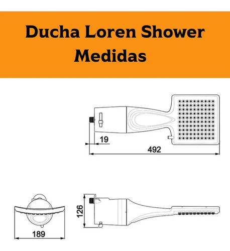 Ducha Loren Shower Ultra Eletrônica 127V 5500W Lorenzetti