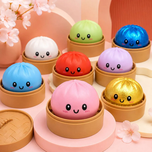 Dumpling Squishy Viral Tik Tok Bolinho Baozi Surpresa Paozin