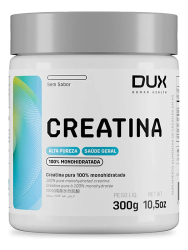 Dux human health creatina monohidratada pura sabor neutro 30