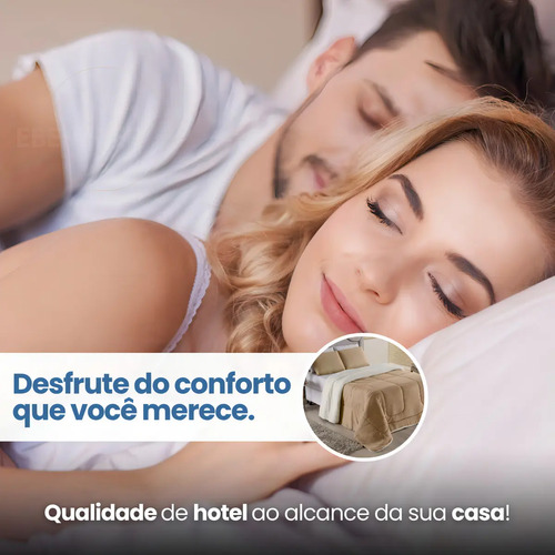 Edredom Cobertor Coberdrom Sherpa Casal Queen Grosso Macio Cor Caqui