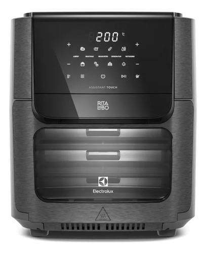 Electrolux air fryer forno 5 em 1 com 12l capacidade 1700w d