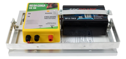 Eletrificador Solar Cerca Elétrica Rural 50km Com Bateria
