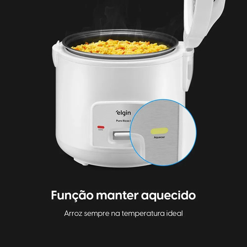 Elgin Puro Rizzo I Panela Elétrica 5 Xícaras 400w Branca Branco 60hz