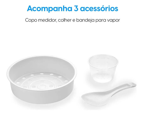 Elgin Puro Rizzo I Panela Elétrica 5 Xícaras 400w Branca Branco 60hz