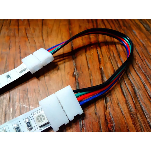 Emenda Rapida P/ Fita Led Rgb 5050/3528 Rabicho Conector Para Fita Led
