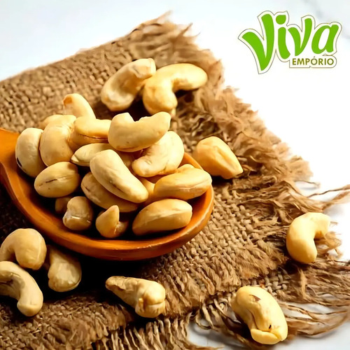 Emporio Viva 1kg castanha caju torrada W1 inteira premium com sal
