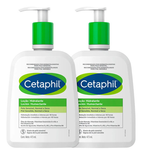 Emulsao para corpo cetaphil intensivo en dispensador de 473m