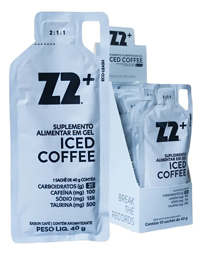 Energy gel z2 iced coffee box 10 unidades