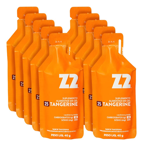 Energy gel z2 tangerine box 10 unidades sache 40g