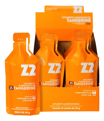 Energy Gel Z2 Tangerine Box 10 Unidades Sachê 40g