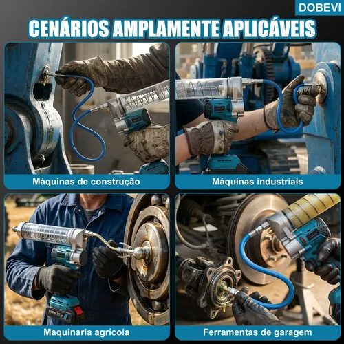 Engraxadeira Pistola 2baterias Com Acoplador De Trava Dobevi