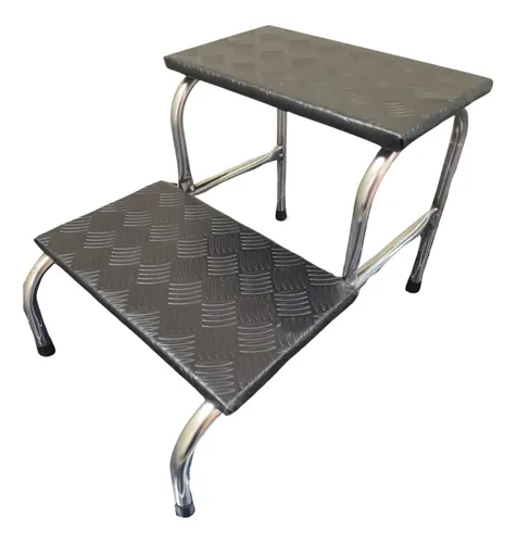 Escada Clínica De 2 Degraus Inox Antiderrapante Frete Grátis