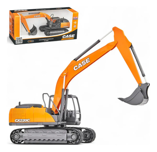 Escavadeira de brinquedo articulada case cx 220c trator cria