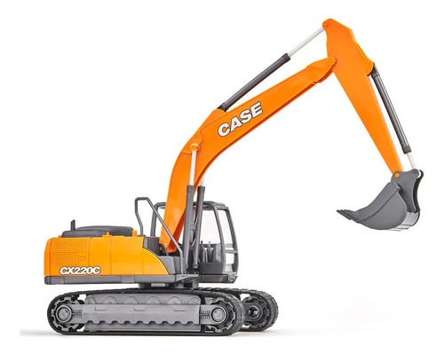 Escavadeira de Brinquedo Articulada Case Cx 220c Trator Criança com Esteira Emborrachada Infantil