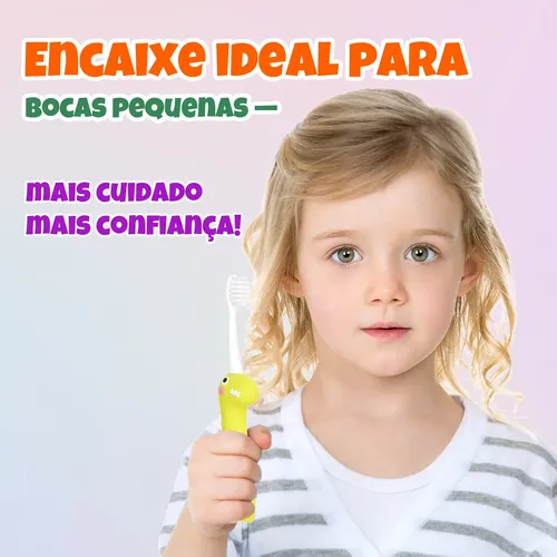Escova De Dentes Infantil Cerdas Ultramacias 3-8 Anos Kit 2