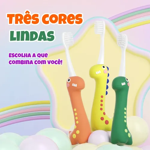 Escova De Dentes Infantil Cerdas Ultramacias 3-8 Anos Kit 2