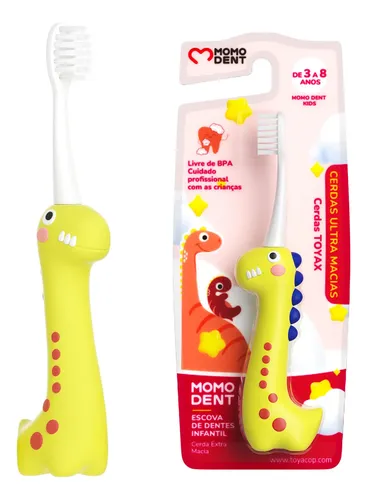Escova De Dentes Infantil Cerdas Ultramacias 3-8 Anos Kit 2