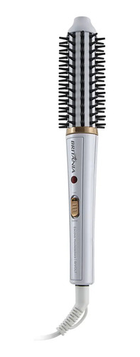 Escova Modeladora Britânia 2 em 1 Branca BEC04 Bivolt