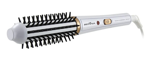 Escova Modeladora Britânia 2 em 1 Branca BEC04 Bivolt