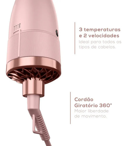 Escova Secadora Britânia Linha Viih Tube Nanocerâmica BES36 Bivolt