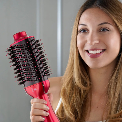 Escova Secadora de Cabelos Soft Beauty Cherry Philco Pec13 1300w 4 em 1 seca, alisa, modela e dá volume