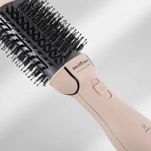 Escova Secadora E Modeladora Britânia 4 EM 1 ANTI FRIZZ BRILHO E MACIEZ BEC07R 1300W 127V/220V
