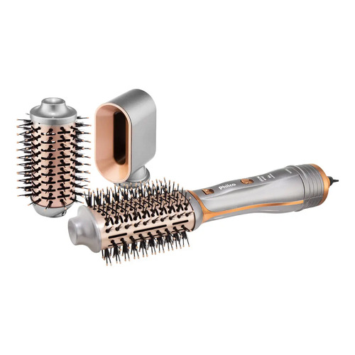 Escova secadora philco pes19sg 3 acessorios 1300w cor prata 1
