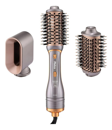 Escova Secadora Philco Pes19sg 3 Acessórios 1300w Cor Prata