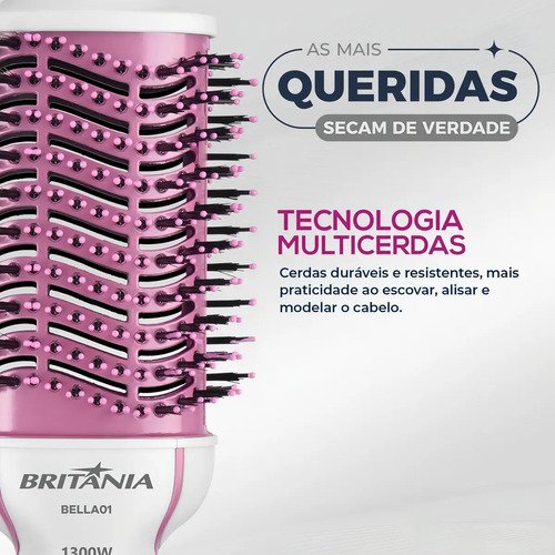 Escova Secadora rosa Britânia