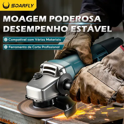 Esmerilhadeira Angular Professional 115mm Lixadeira 220v
