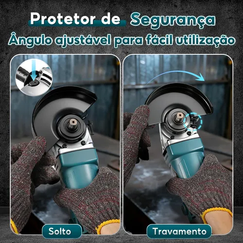 Esmerilhadeira Angular Professional 115mm Lixadeira 220v