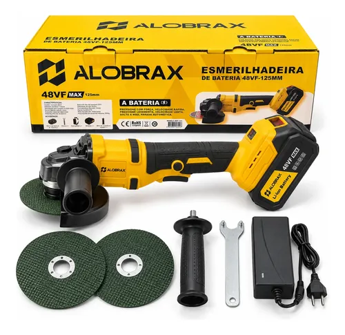 Esmerilhadeira Angular Sem Fio 48vf 125mm Brushless 2 Discos