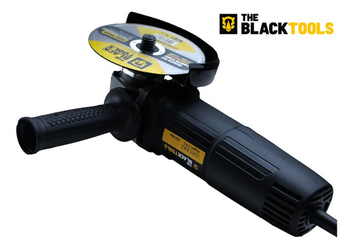 Esmerilhadeira lixadeira angular 750w 4.1/2 pol 115mm 11000rpm com maleta e discos bta780d The Black Tools