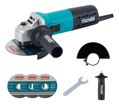 Esmerilhadeira lixadeira hanabi angular 880w 115mm 1