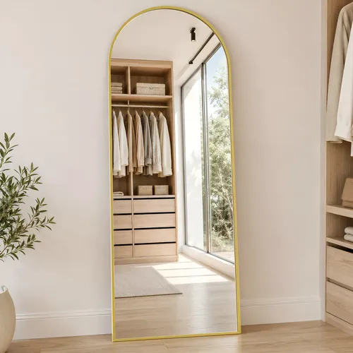 Espelho de chao corpo inteiro arco 16560cm com suporte u