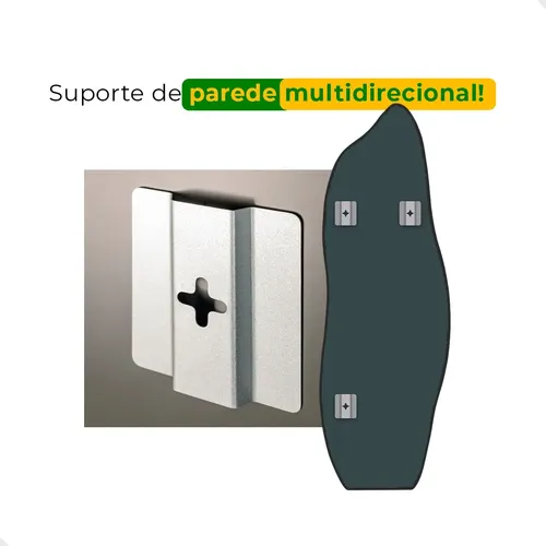 Espelho Orgânico 150x50cm Para Parede Com Moldura Mod Flame