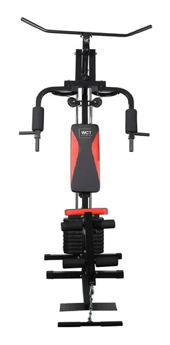 Estação De Musculação De 45kg Wct Fitness Cor da estrutura Preto Cor do estofamento Preto e vermelho