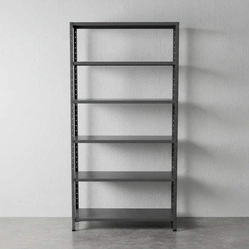 Estante Armário De Aço 6 Bandejas 60cm Na Cor Preta