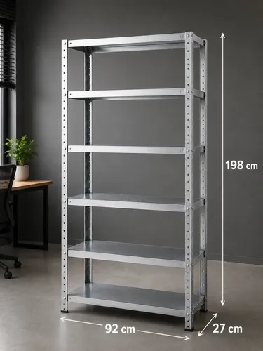 Estante De Aço 6 Prateleiras 198x90cm Multiuso Reforçada