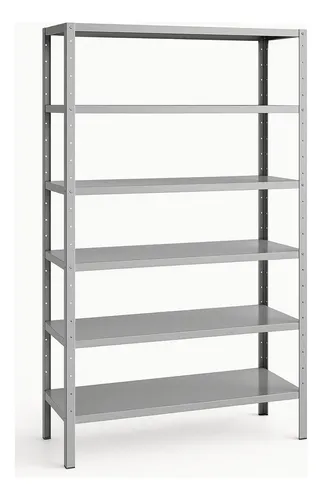 Estante de aco galvanizado 6 prateleiras 198x90cm resistente