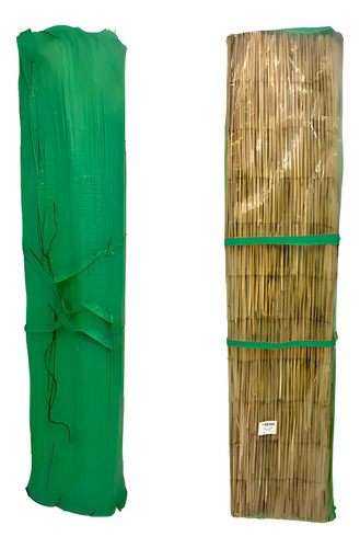 Esteira de bambu santa cecilia 5m x 1m marrom claro decoraca