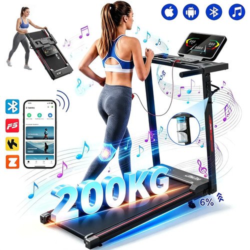 Esteira eletrica ergometrica 30hp 1 14kmh com bluetooth fits