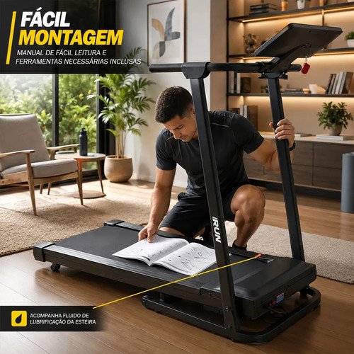 Esteira Elétrica Ergométrica Dobrável MBX 10km/h Bivolt Profissional Residencial 110kg