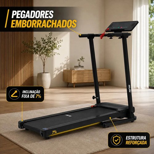 Esteira Elétrica Ergométrica Dobrável MBX 10km/h Bivolt Profissional Residencial 110kg