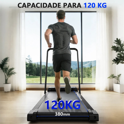 Esteira Elétrica Ergométrica Fitness Dobrável Com Tela Led