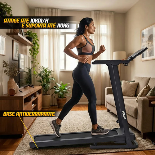 Esteira Elétrica MBX DDS Run 10km/h 110kg Dobrável Bivolt Corrida Residencial
