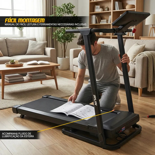 Esteira Elétrica MBX DDS Run 10km/h 110kg Dobrável Bivolt Corrida Residencial