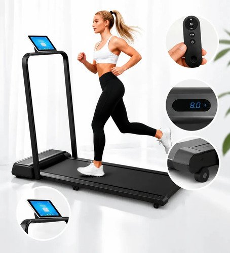 Esteira ergometrica eletrica dobravel com painel lcd control