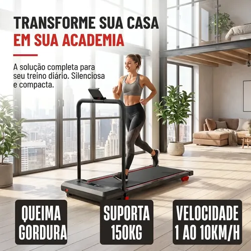 Esteira Ergométrica Elétrica Dobrável Residencial Cardio